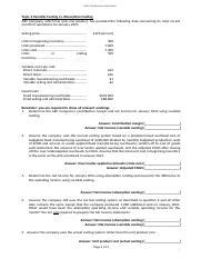 Week 4 Variable Vs Absorption Costing Activity 2 IV Docx SMU