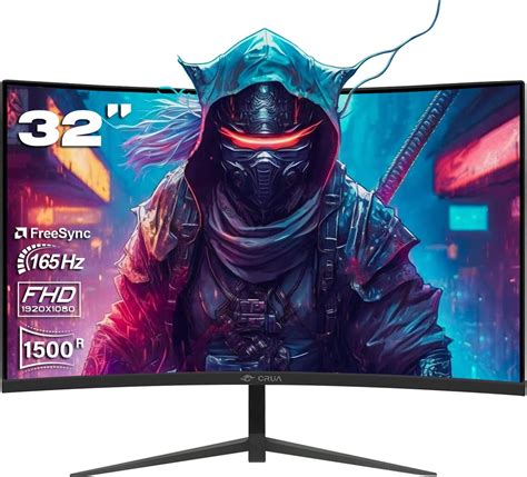 CRUA 32 Zoll Curved Gaming Monitor FHD 1K 144HZ 165HZ 180HZ 1500R 99