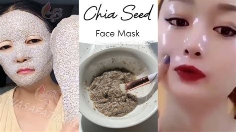 Chia Seed Face Mask For Whitening Skin Bleach Anti Aging Dark Spots