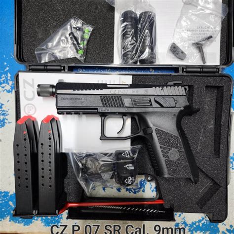 Cz Pistol P Sr Black Cal Mm Rds Mm Bbl Polymer Frame