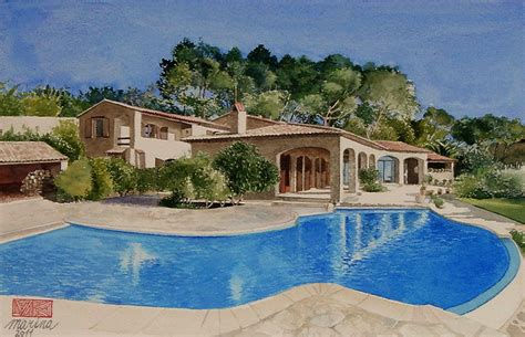 Paintings & Houses: Wonderful villa in Fayence