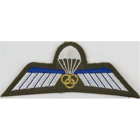 Netherlands Parachute Instructors Wings 3 Rings Parachute Jump Wings