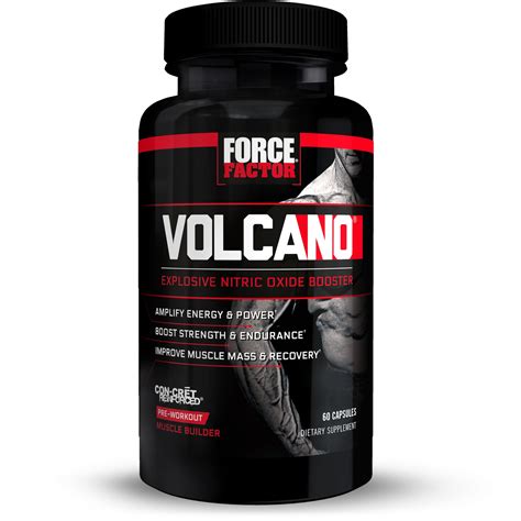 Force Factor Volcano Pre Workout Nitric Oxide Booster Ct