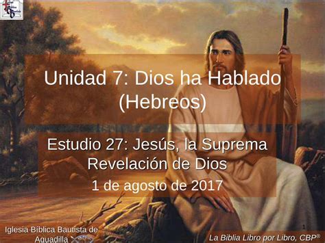 Pdf Unidad Dios Ha Hablado Hebreos Iglesiabiblicabautista Org