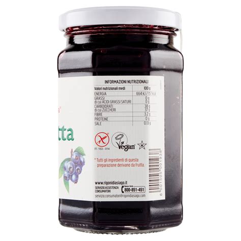 Fiordifrutta Bio Mirtilli Neri 330g Rigoni Di Asiago DAmbros Ipermercato