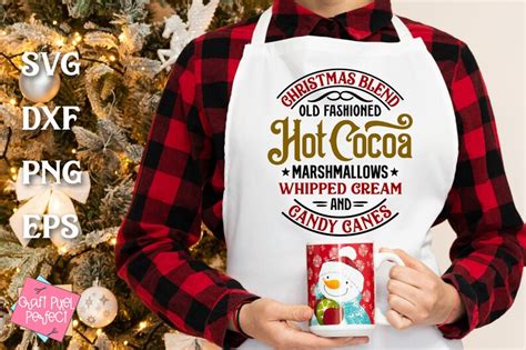 Hot Cocoa Christmas Mug Svg Saying Christmas Kitchen Svg Etsy