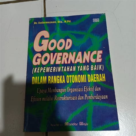 Jual Buku Good Governance Dalam Rangka Otonomi Daerah Shopee Indonesia