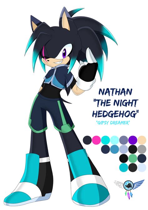 Nathan The Night Hedgehog Sonic Oc By Gipsydreamer On Deviantart