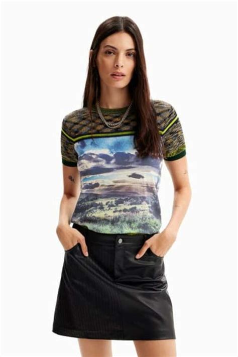 T Shirt Strick Landschaft Ansehen