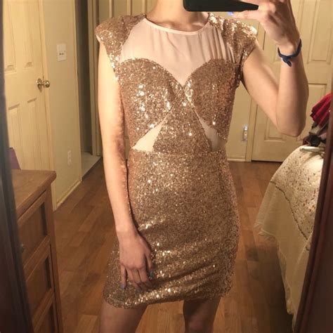 Mustard Seed Dresses Mustard Seed Rose Gold Sequin Dress Poshmark