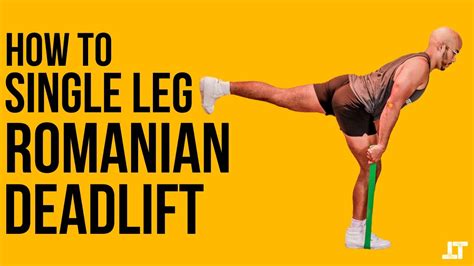 How To Resistance Band Single Leg Romanian Deadlift Hamstring Exercise Youtube