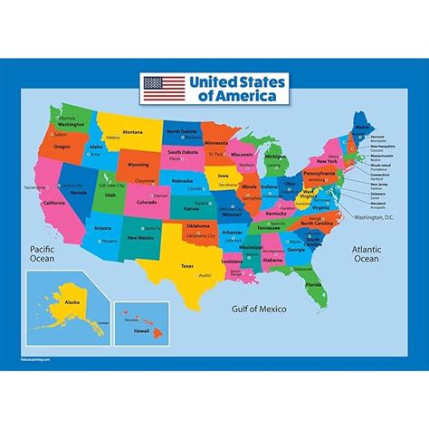 Free Printable Preschool Map Of The United States Download Free