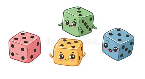 cartoon dice stock illustrations  cartoon dice stock