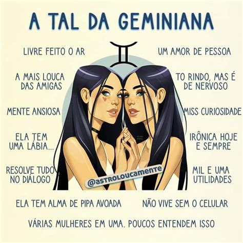 A Tal Da Germiniana Gemeos Signos Horóscopo De Gemeos Características De Gêmeos Zodíaco De