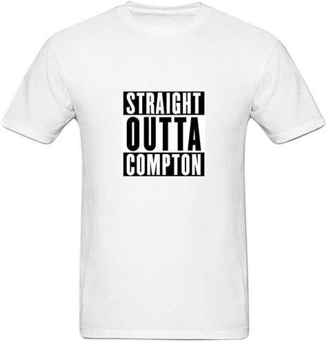 Straight Outta Compton T Shirts For Men Xxxl White Clothing