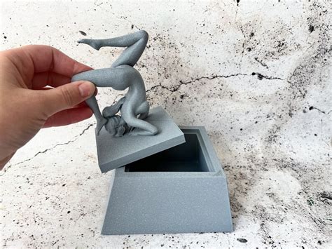 Erotic Gymnast Jewelry Box Decor Piece Female Nude Pose Sexy Woman Etsy