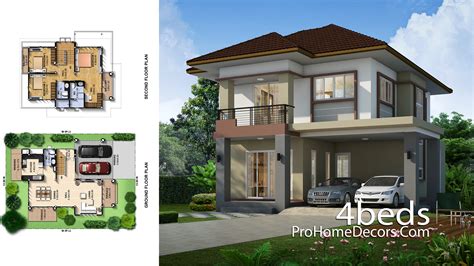 House Plans Plot 12x17 Meter 3 Bedrooms Pro Home Decors