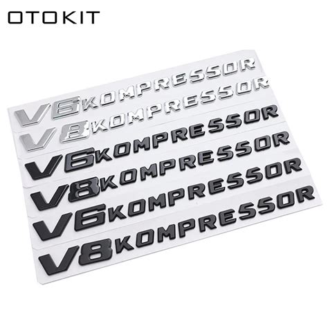 Otokit Car Styling V V Kompressor D Abs Chrome Emblem Badge Sticker