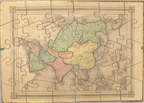 Old World Auctions A Brief History Of Dissected Maps The Earliest