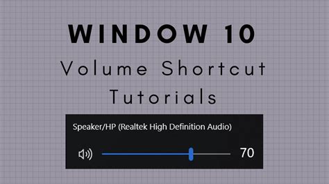 Keyboard Shortcut For Volume Windows 10 Longvolf