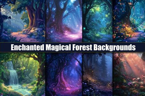 25 Enchanted Magical Forest Backgrounds Graphic By Protabsorkar11