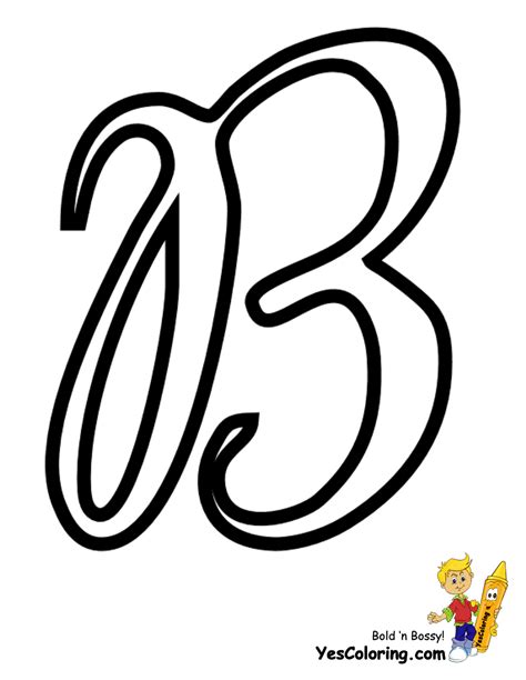 Fancy Capital B In Cursive