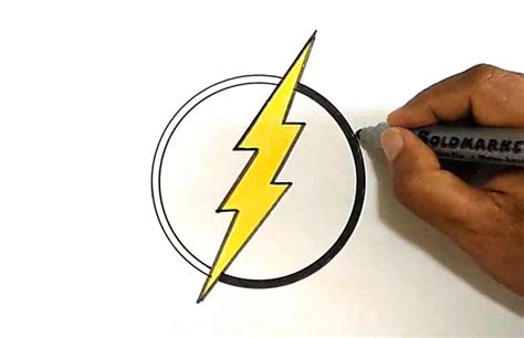 How To Draw The Flash Logo Flash Logo The Flash Drawings