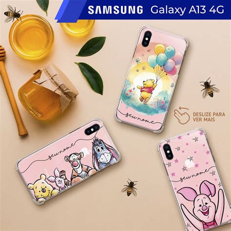 Capa Capinha Samsung Galaxy A G Ursinho Pooh Transparente