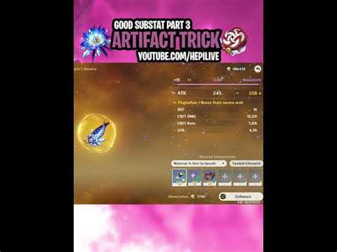 Artifact Good Substat Trick Genshin Impact Part Shorts Youtube