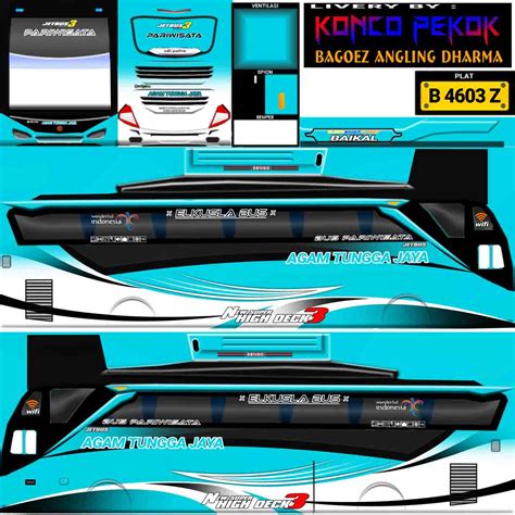 Livery Bussid Agam Tungga Jaya Ini Listnya Esportsku