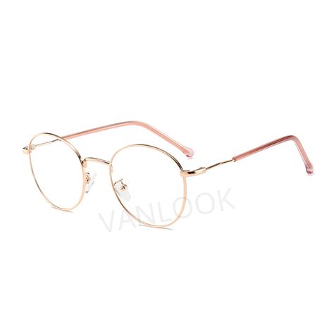 Anti Blue Light Glasses Round Cermin Mata Silau Computer Eyeglasses For