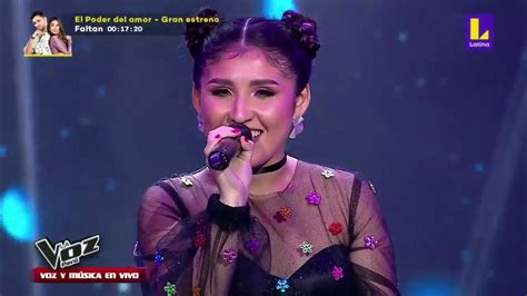 Milena Warthon Canta Chiquitita La Voz Perú Youtube