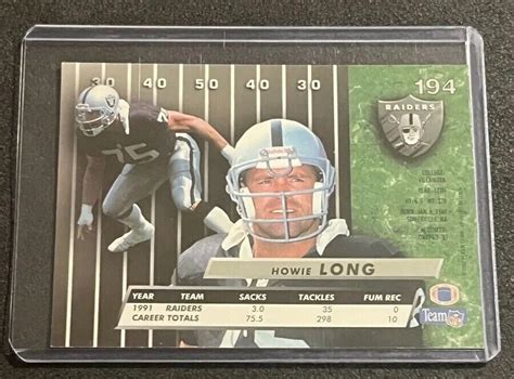 Fleer Ultra Howie Long Los Angeles Raiders Ebay