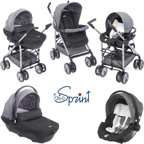 Chicco Poussette Combinée Trio Sprint Ombra Ombra Achat Vente