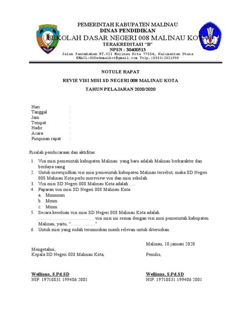 Notulen Rapat Pdf