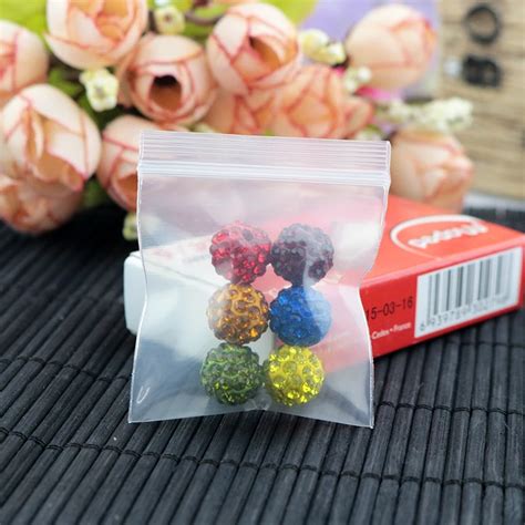 X Cm Thick Mm Pcs Lot Small Clear Self Sealing Ziplock