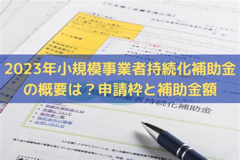 【最新】2023年 令和5年 の小規模事業者持続化補助金の概要は？申請枠と補助金額を解説 補助金バンク 補助金・助成金を知る・探す・使うをサポートするポータルサイト