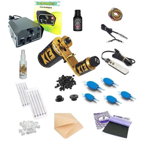 Kit Tatuagem X Gold Platinum Tattoo Profissional Completo No Shoptime