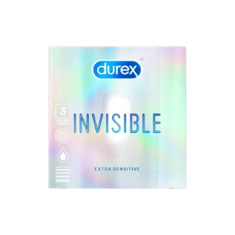 Durex Invisible Extra Thin Extra Sensitive Lubricated Condoms S