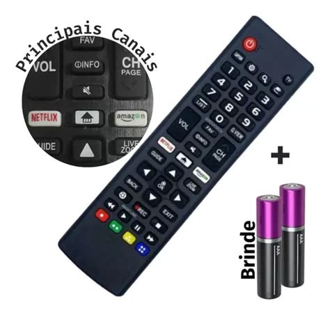 Controle Remoto Universal Para Smart Tv Samsung LG Netflix MercadoLivre