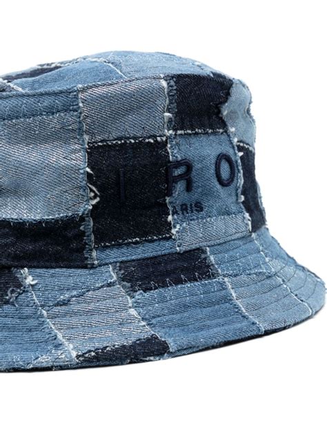 IRO Patchwork Denim Bucket Hat Farfetch