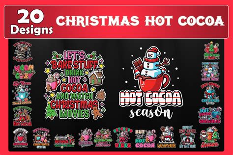 Hot Cocoa Christmas SVG Bundle Graphic By Bowcys Creative Fabrica