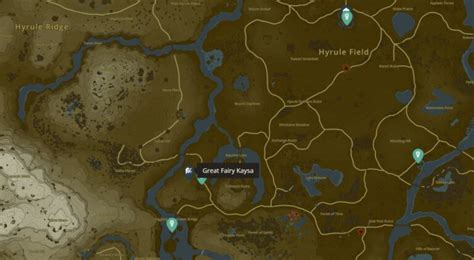 Zelda Tears Of The Kingdom Great Fairy Fountain Locations And Maps