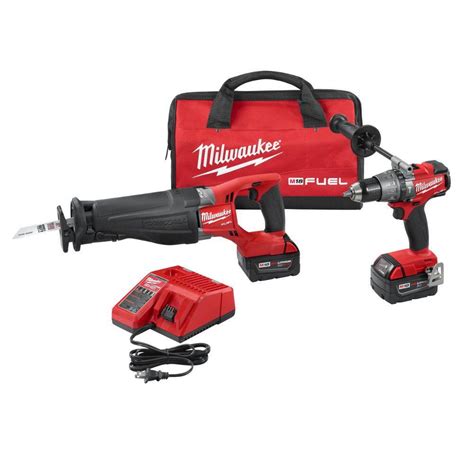 Milwaukee M18 FUEL 18-Volt Lithium-Ion Brushless Cordless Hammer Drill ...