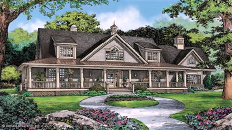 One Story Ranch House Plans With Wrap Around Porch