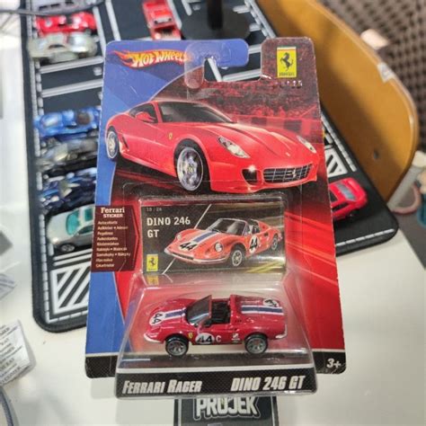 Jual Hot Wheels Ferrari Racer Dino Gt Very Hard To Find Shopee Indonesia