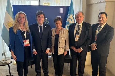 El Presidente Milei Se Encontr Con Kristalina Georgieva En El G