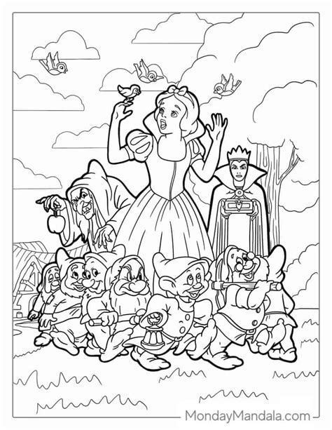 Evil Queen Snow White Coloring Page