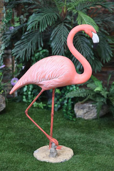 Large Flamingo Statue Walking Outdoor Living Outdoor Decor Lawn Ornaments And Statues