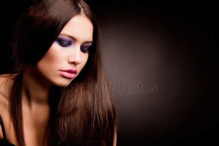 Beautiful Brunette With Long Hair Stock Photo Edwardderule